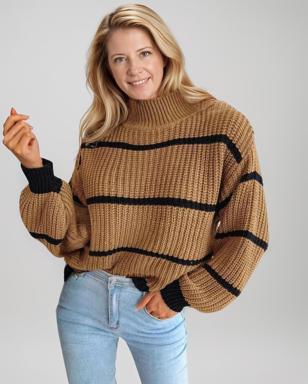 Avenelle Dames Winter Zachte Hoge Hals Trui