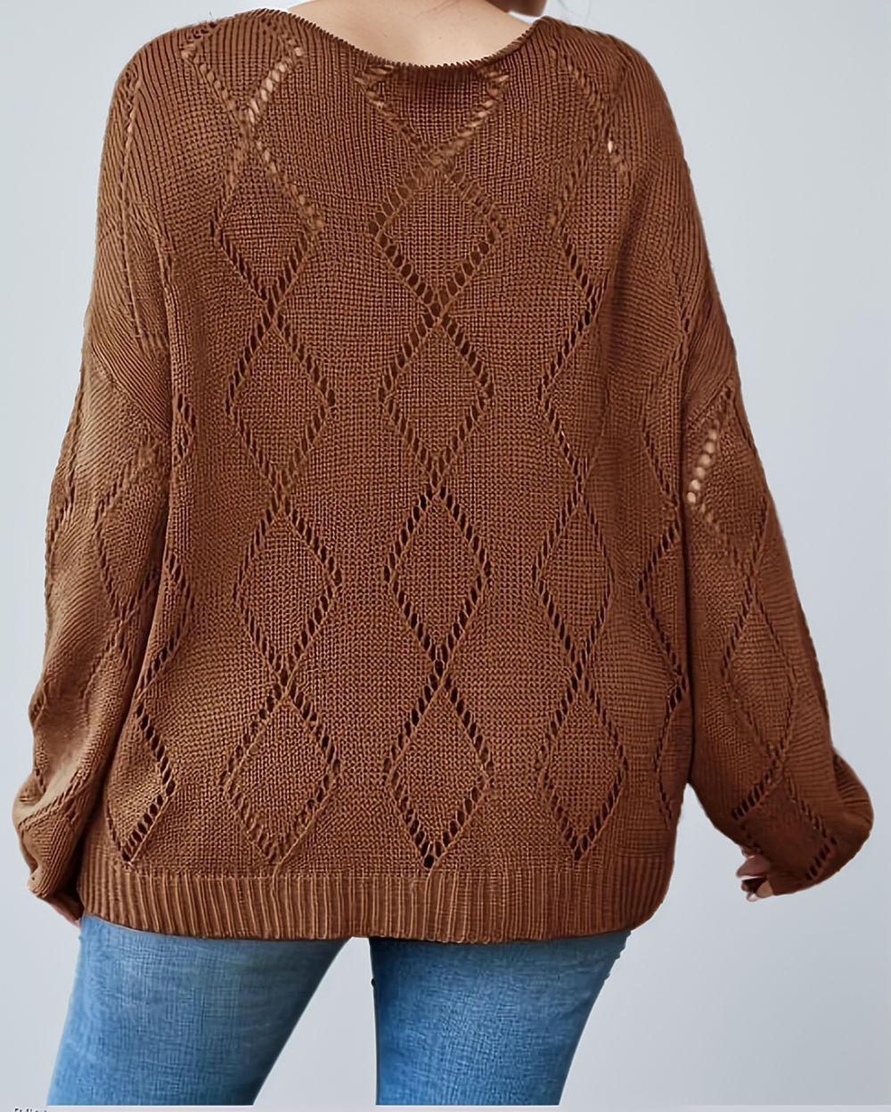 Avenelle Dames Casual Plus Size Gebreide Pullover voor Herfst en Winter