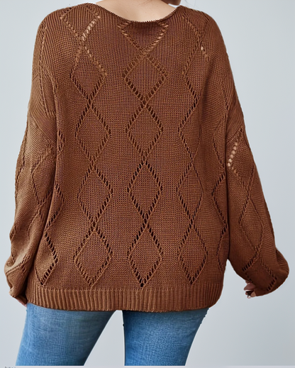 Avenelle Dames Casual Plus Size Gebreide Pullover voor Herfst en Winter