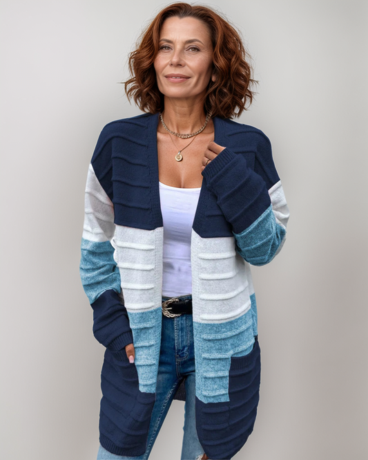 Avenelle Dames Herfst Casual Comfortabele en Gezellige Colorblock Trui