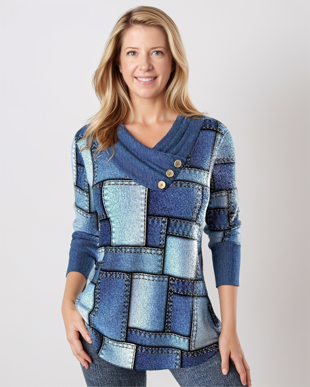Avenelle Dames Herfst Casual V-Hals Shirt
