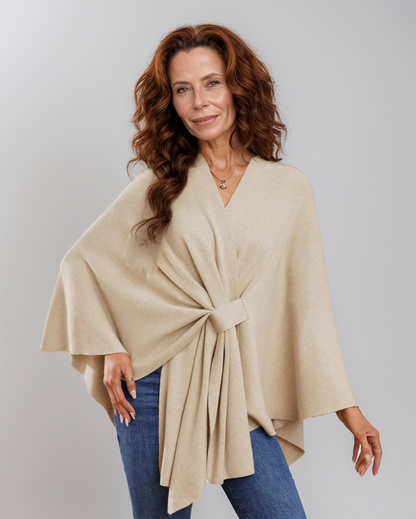 Avenelle Dames Herfst Elegante Poncho met V-Hals