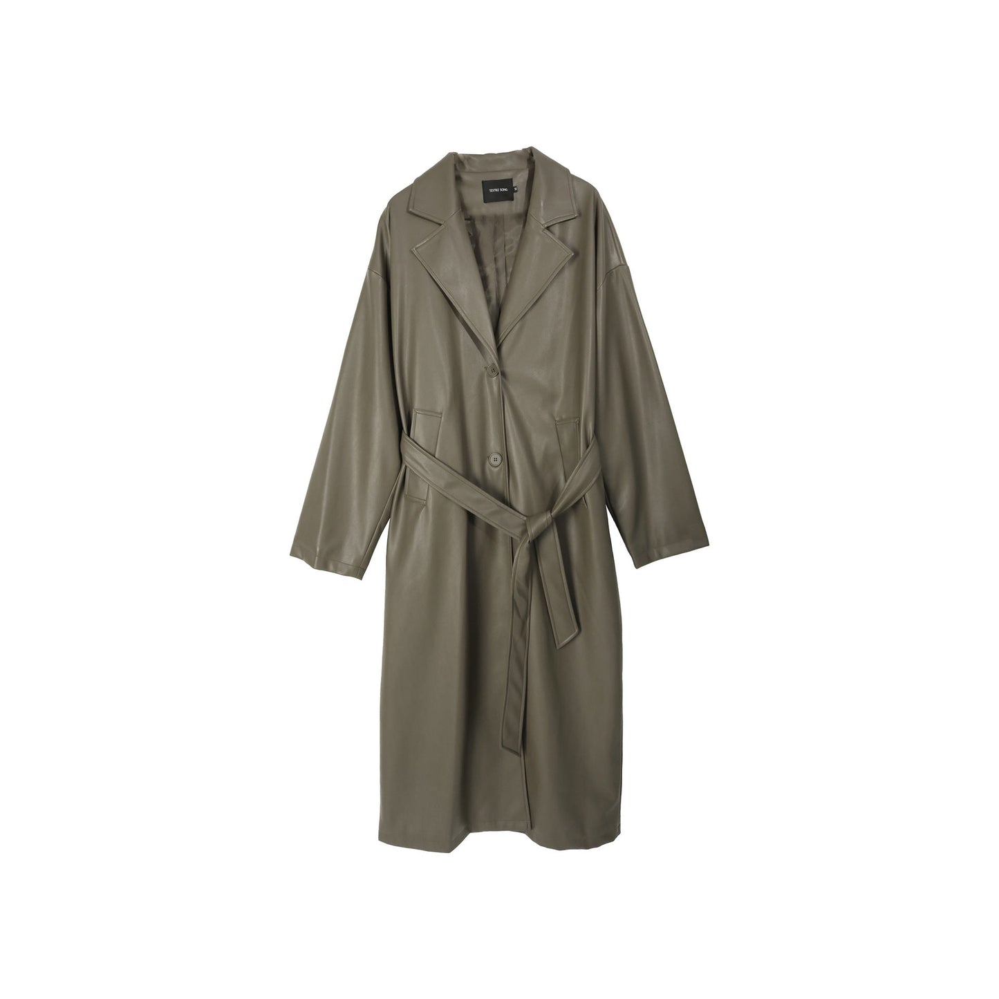 Avenelle Dames Herfst Stijlvolle Leren Trenchcoat