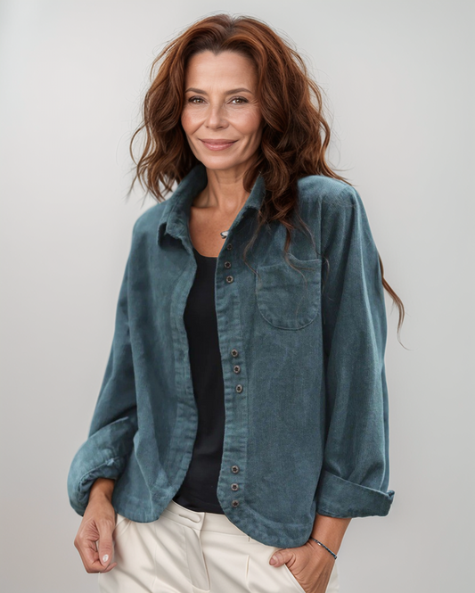 Avenelle Dames Herfst Vintage Corduroy Jas