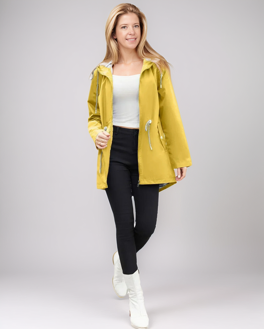 Avenelle Dames Herfst Waterdichte Windjack met Praktische Details voor Elke Dag
