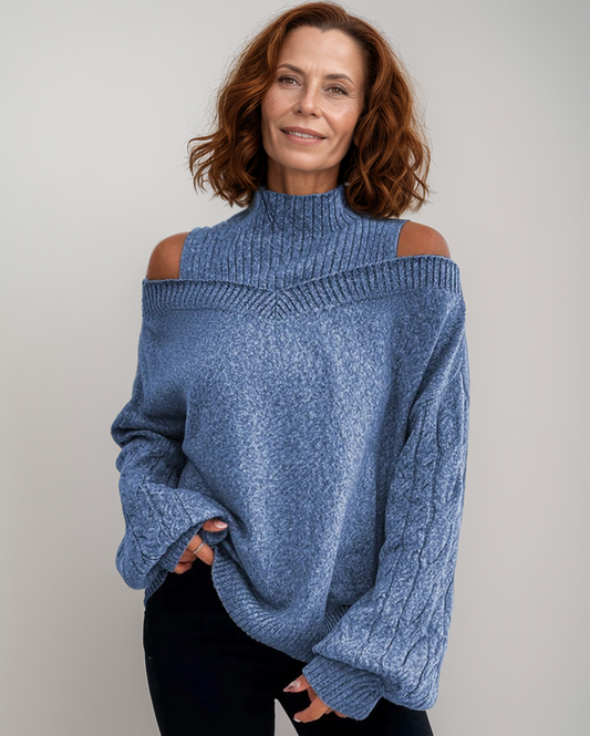Avenelle Dames Herfst-Winter Casual Trui met Open Schouders