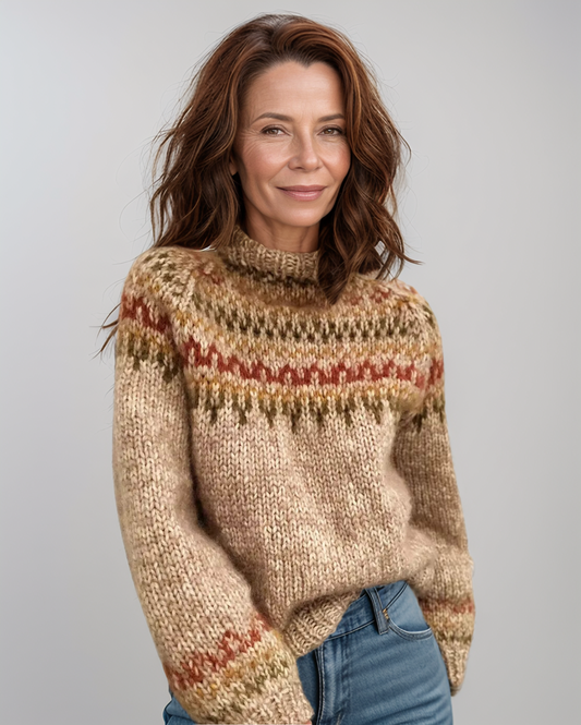 Avenelle Dames Herfst Winter Vintage Gebreide Trui