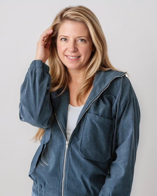 Avenelle Dames Hoodie met Rits - Grote Maten