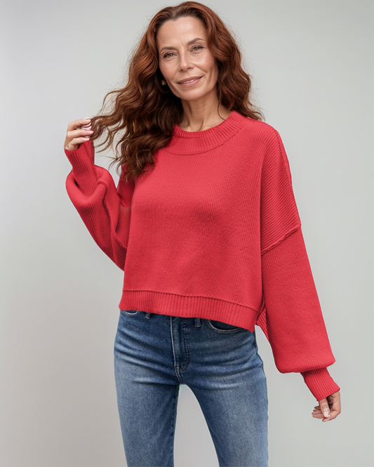 Avenelle Dames Winter Casual Oversized Trui met Ronde Hals