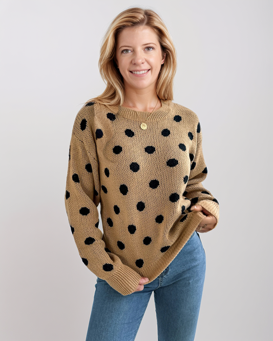 Avenelle Dames Winter Casual Polkadot Gebreide Trui