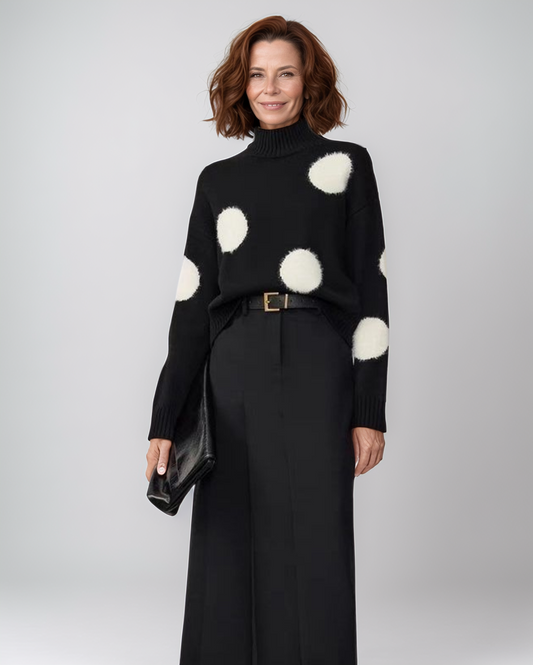 Avenelle Dames Winter Casual Polkadot Trui