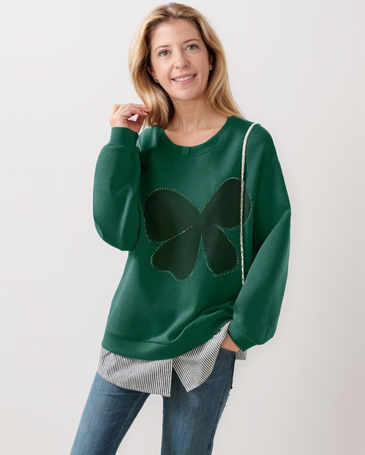 Avenelle Dames Winter Casual Sweatshirt met Vlinderprint