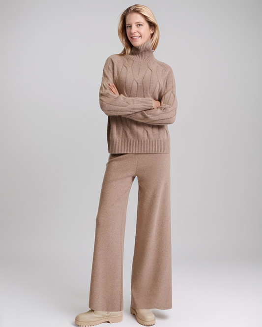 Avenelle Dames Winter Comfortabele Gebreide Set voor Elke Dag