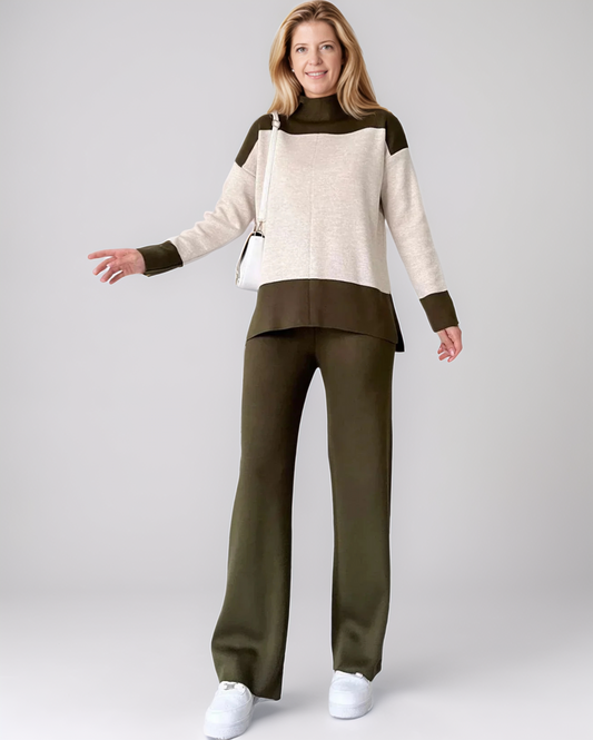 Avenelle Dames Winter Elegant Tweedelig Knitwear Set