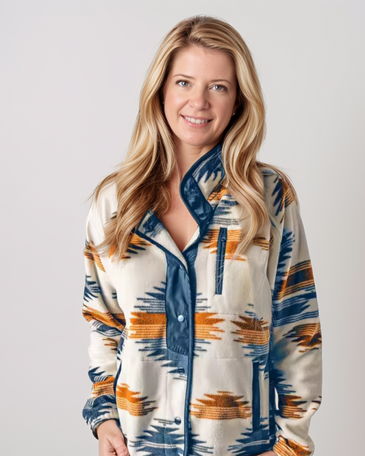 Avenelle Dames Winter Ethnic Stijl Contrasterende Jas