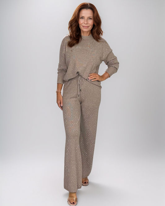 Avenelle Dames Winter Loungewear Set - Zacht Gebreid Comfort