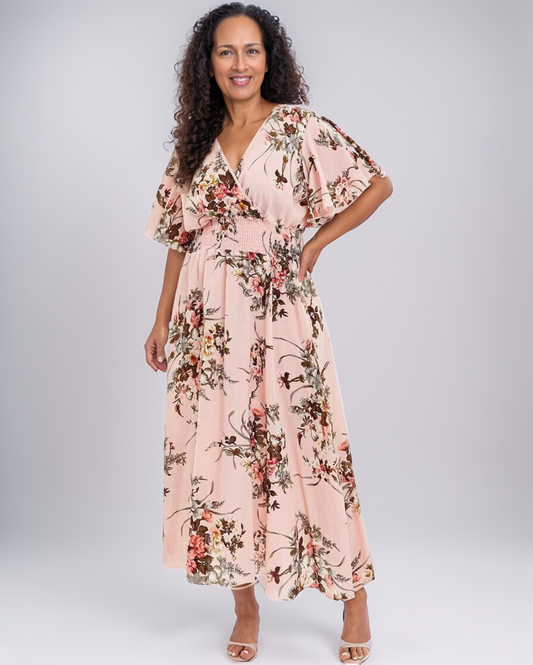 Avenelle Dames Zomer Casual Maxi Jurk met Bloemenprint