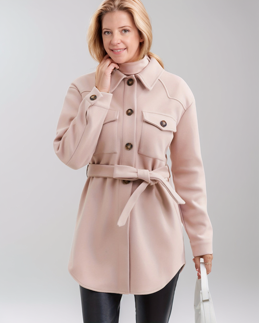 Avenelle Winter Stijlvolle Damesjas met Ceintuur en Moderne Details