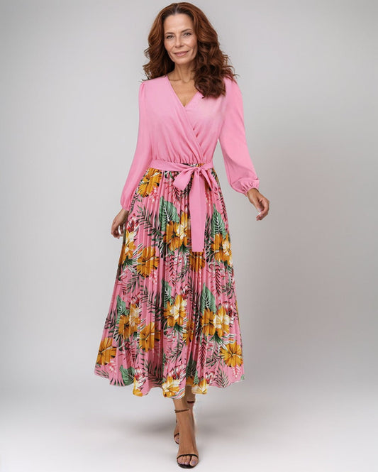 Modiluxa Dames Lente Chic Taille Geaccentueerde Jurk
