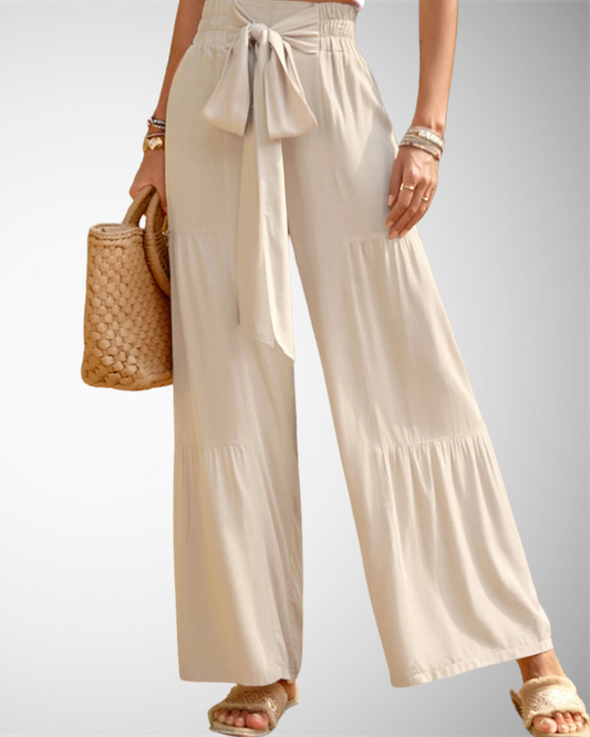 Modiluxa Dames Lente Casual Wijde Broek met Hoge Taille