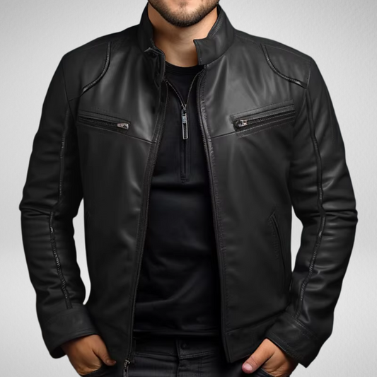 PE Leather Jacket - Timeless Design