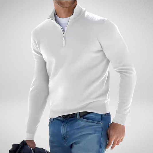 Pullover with Zipper - Soft Fabric