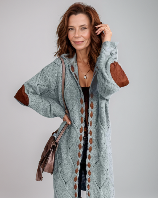 Oversized Gebreide Dames Cardigan – Capuchon
