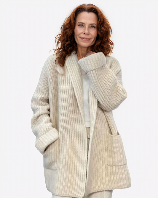 Modiluxa Dames Casual Oversized Gebreid Vest voor Herfst en Winter