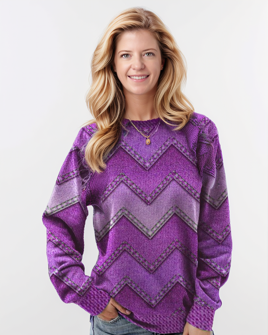 Modiluxa Dames Herfst Casual Geometrische Trui