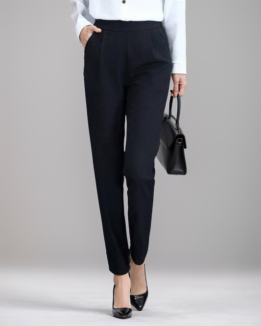 Modiluxa Dames Elegante Office Rechte Cropped Broek