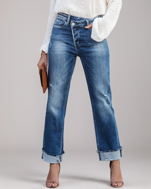 Modiluxa Dames Tijdloze Vintage Jeans