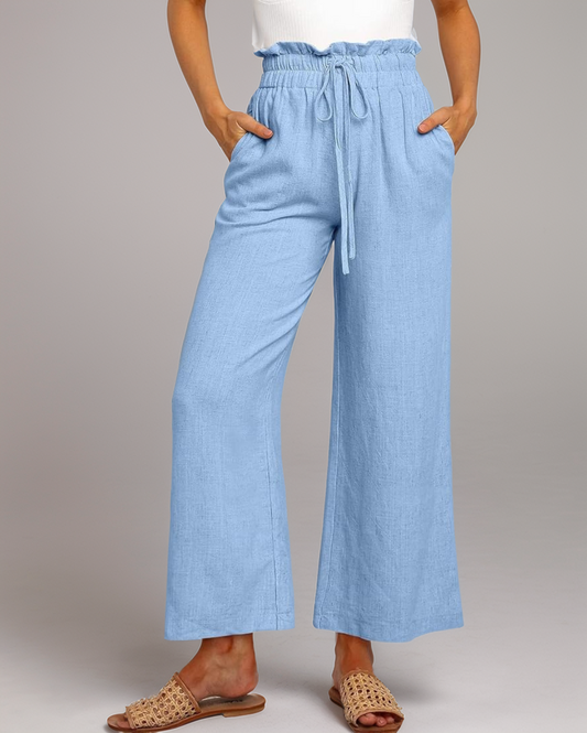 Modiluxa Dames Casual Elastische Taille Broek - Voorjaar