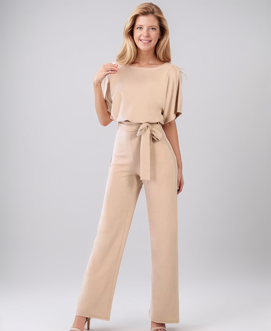 Modiluxa Dames Lente Jumpsuit met Wijde Pijpen