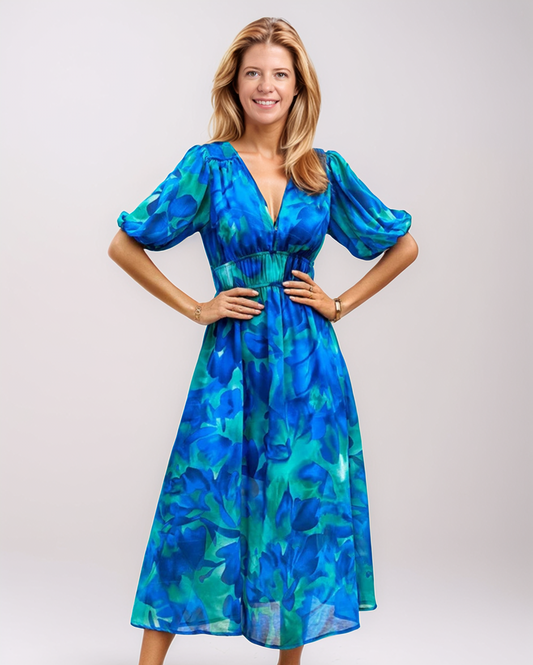 Modiluxa Dames Lente Casual Flowing Jurk