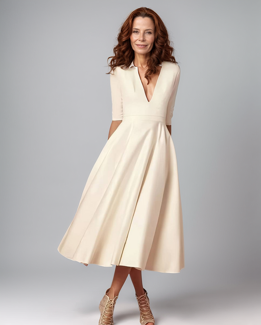 Modiluxa Dames Lente Avondjurk - Elegant Silhouet