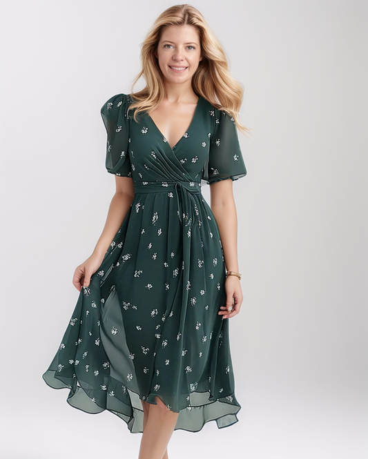 Modiluxa Dames Lente Casual Jurk met Bloemenprint