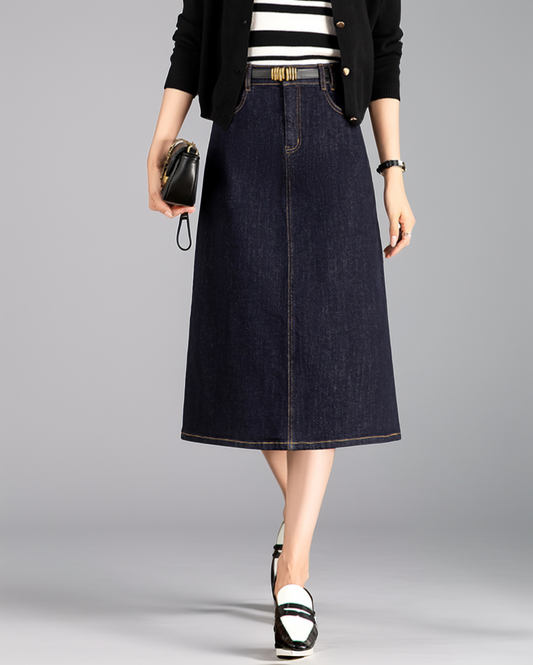 Modiluxa Dames Lente Midi Rok in A-lijn