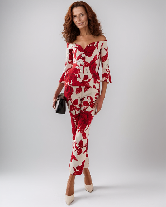 Modiluxa Dames Lente Formele Bloemen Set