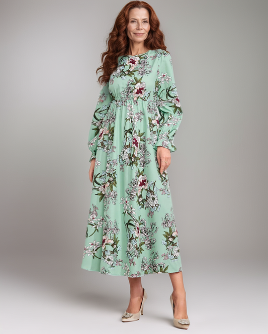 Modiluxa Dames Lente Veelzijdig Maxi Jurk met Vlindermouwen