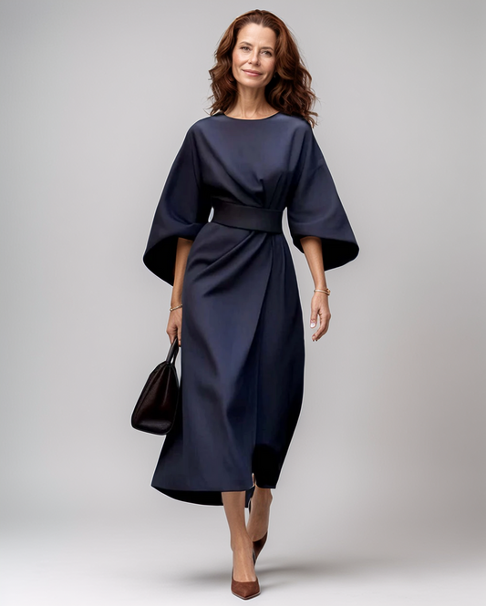 Modiluxa Dames Lente Elegant Flatterende Midi-Jurk