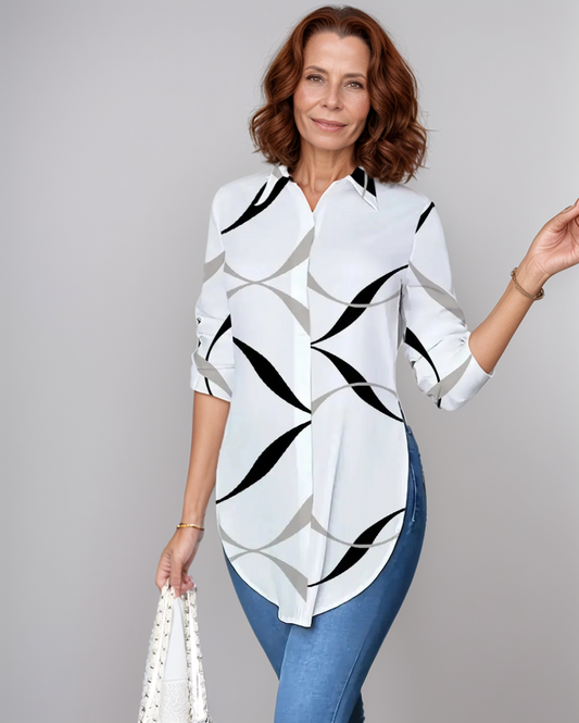 Modiluxa Dames Lente Casual Stijlvolle Blouse