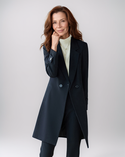 Zakelijke Tweedelige Set Dames – Lange Blazer en Broek
